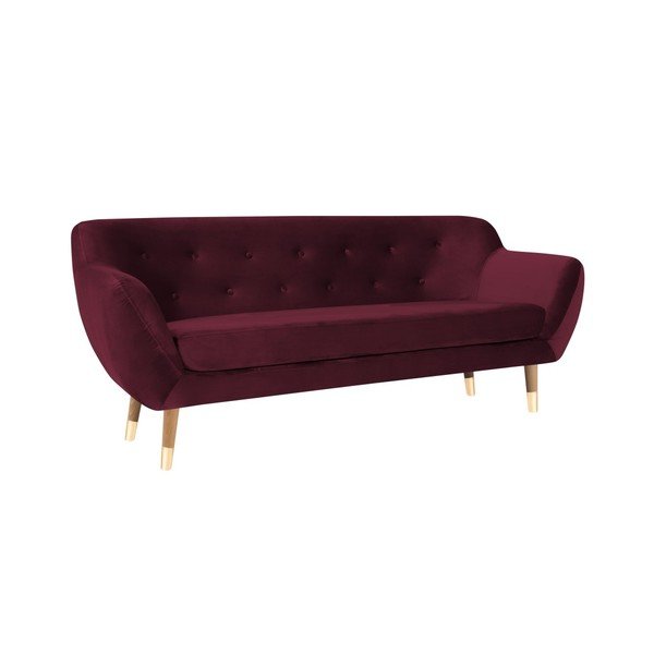 "Mazzini Sofas Amelie" dvivietė bordo spalvos sofa-image-1