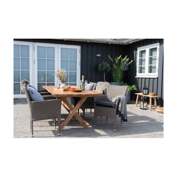 Juodai baltas pledas House Nordic Cort, 170 x 130 cm-image-2