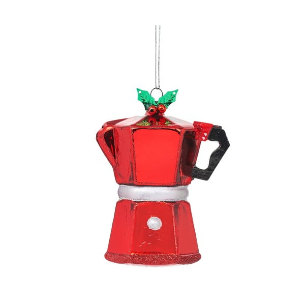 Iš stiklo eglutės papuošimas Coffee Pot – Sass & Belle