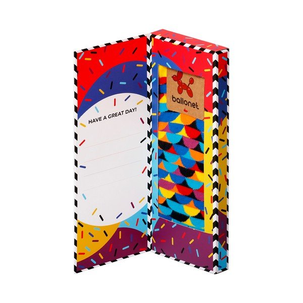 Ballonet Socks Happy Birthday Socks kortelė su saulėlydžiu, 41 - 46 dydis-image-3