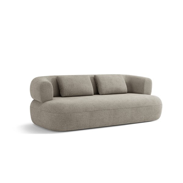 Iš boucle sofa šviesiai pilkos spalvos 178 cm Jenny – Micadoni Home-image-2