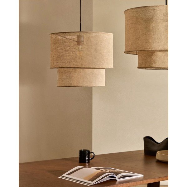 Smėlio spalvos šviestuvo gaubtas ø 40 cm Mariela – Kave Home-image-1