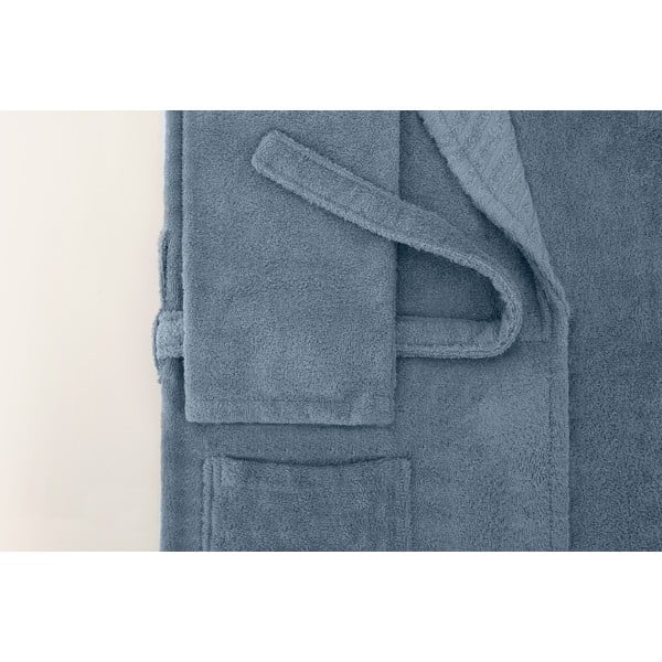 Mėlynas medvilninis chalatas L/XL dydžio - Foutastic-image-4