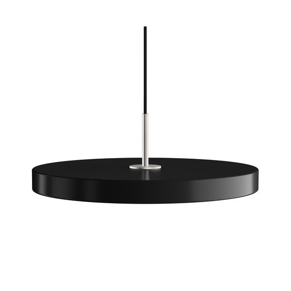 Kabantis šviestuvas juodos spalvos LED ø 43 cm su metaliniu gaubtu Asteria Medium – UMAGE