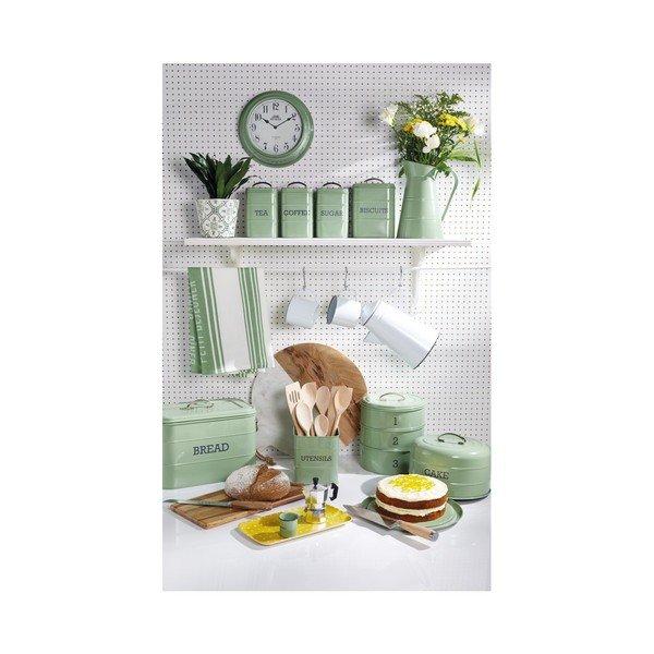 Žalia metalinė dėžutė duonai Kitchen Craft Nostalgia-image-1