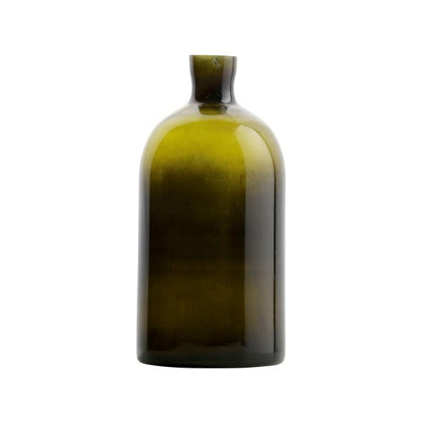 Tamsiai žalios spalvos stiklo vaza "BePureHome Chemistry", aukštis 30 cm