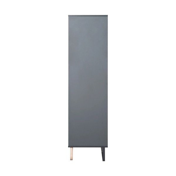 Vaikiška knygų spinta antracito spalvos 107x159 cm Jara – Roba-image-3