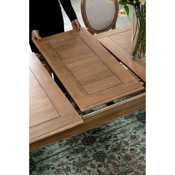 Iš mango masyvo prailginamas valgomojo stalas su papildomu stalviršiu 90x180 cm Domitille – Bizzotto-image-2