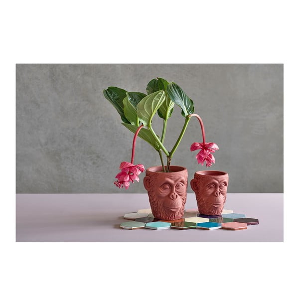 Raudonas vazonas Villa Collection Calbe, aukštis 22,5 cm-image-3