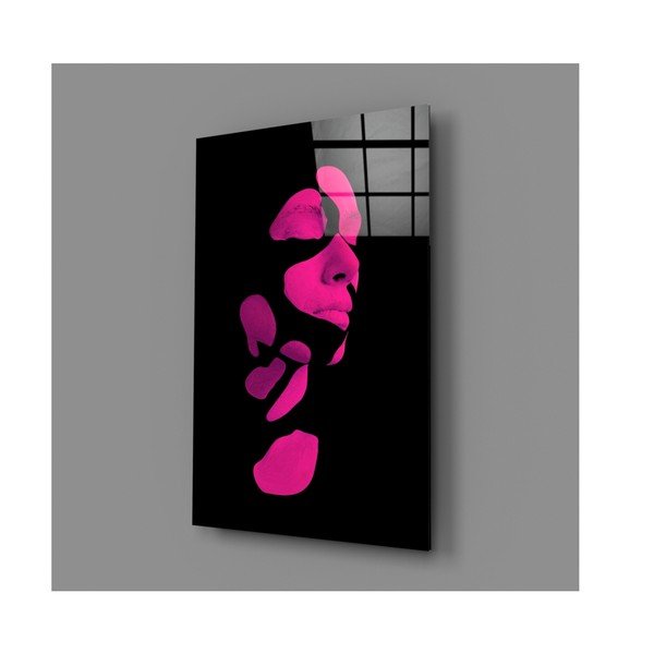 Paveikslas ant stiklo Insigne Fragmented Pink-image-4