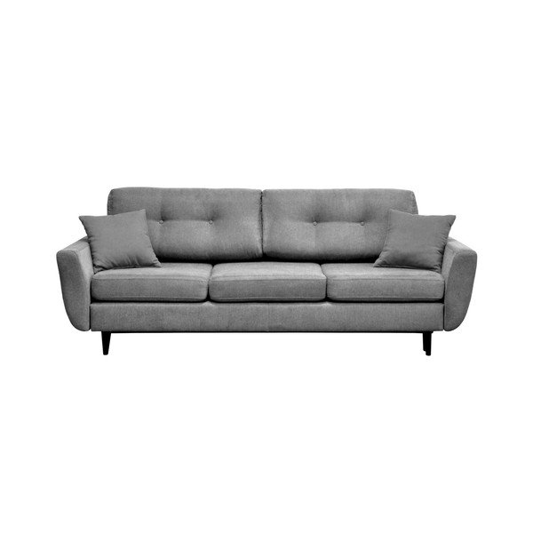 Pilka trijų vietų sofa-lova su juodomis kojomis Mazzini Sofas Jasmin-image-2