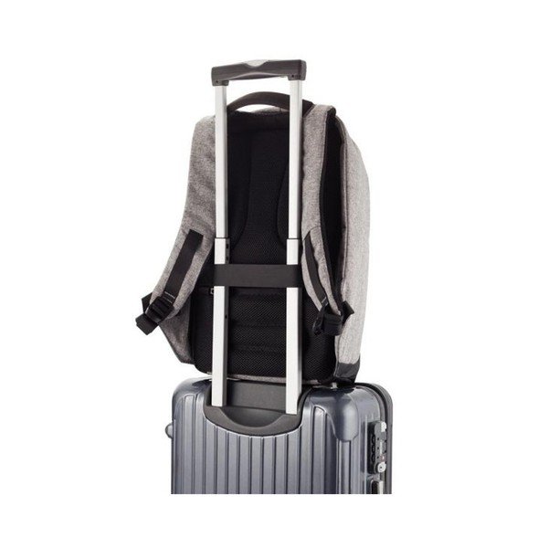 Juoda kuprinė su suagiomis, spaltomis kišenėmis XD dizainas Bobby-image-3