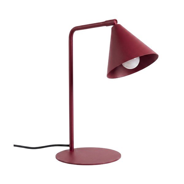 Bordo spalvos iš plieno stalinis šviestuvas su sulankstoma konstrukcija (aukštis 35 cm) Zylo – Sollux
