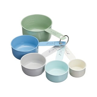 5 spalvotų matavimo puodelių rinkinys Kitchen Craft