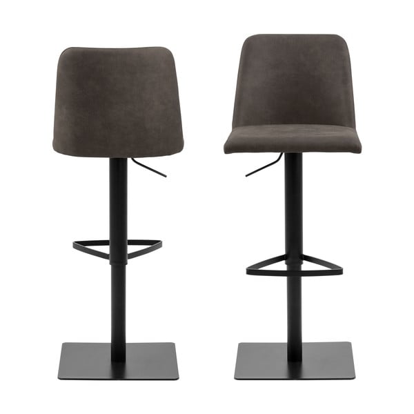 Antracito spalvos reguliuojamo aukščio baro taburetė (sėdynės aukštis 78,5 cm) Avanja – Actona-image-3