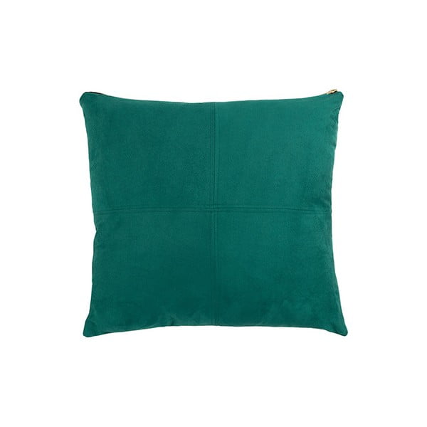 Žalia pagalvėlė su balta etikete, 45 x 45 cm