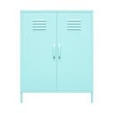 Šviesiai mėlyna metalinė spintelė Novogratz Cache, 80 x 102 cm