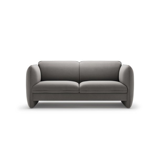 Tamsiai pilkos spalvos sofa iš velveto 168 cm Georgia – Micadoni 