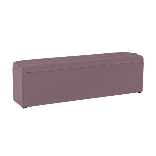 Levandų violetinės spalvos otomanas su daiktų laikymo vieta "Cosmopolitan Design LA", 160 x 47 cm