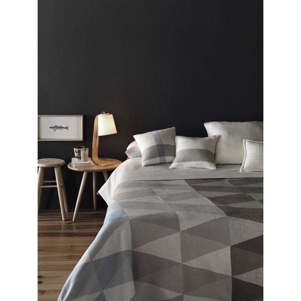 Pilkas pledas su medvilne Euromant Pisa, 140 x 180 cm-image-1