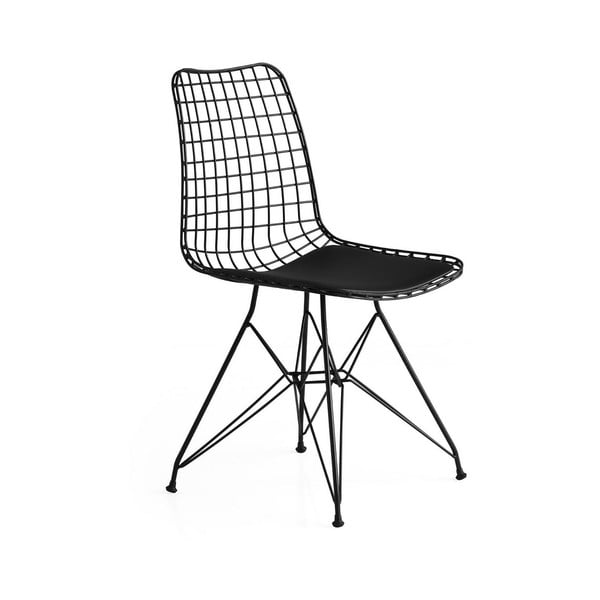 Valgomojo kėdės iš metalo juodos spalvos 2 vnt. Tivoli – Kalune Design