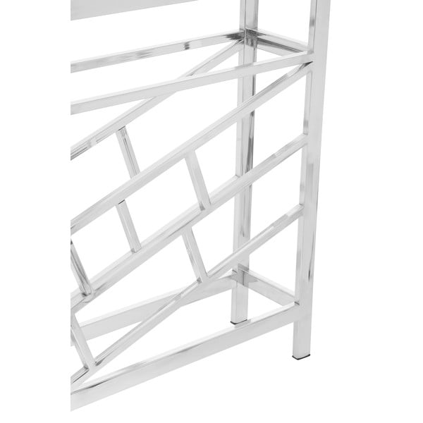 Vyno lentyna iš metalo blizgios sidabrinės spalvos butelių skaičius 12 Barolo – Premier Housewares-image-3