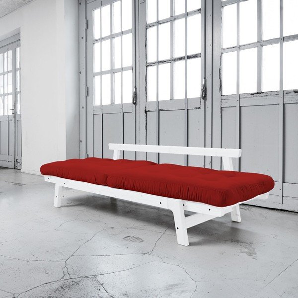 Sofa lova "Karup Step" balta/raudona-image-2