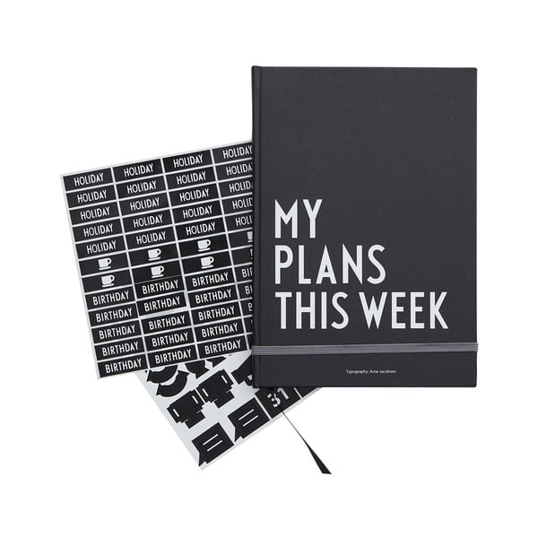 Juodos savaitės planuoklis Design Letters Plans