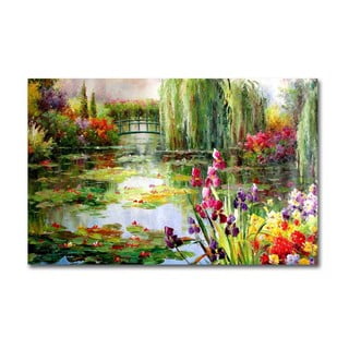Paveikslas ant drobės Impressionist Garden, 70 x 45 cm