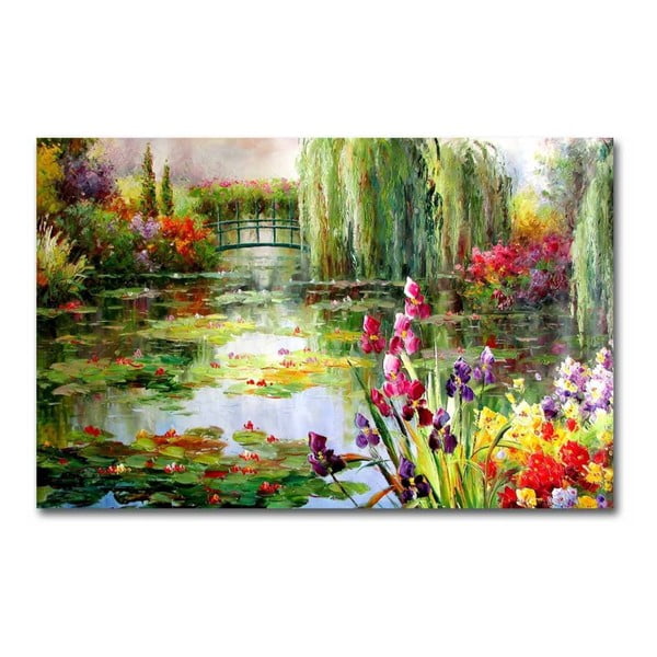 Paveikslas ant drobės Impressionist Garden, 70 x 45 cm