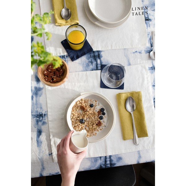 Baltas lininis stalo padėkliukas Linen Tales, 35 x 45 cm-image-2