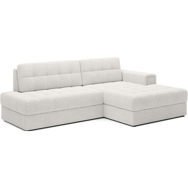 Kreminės spalvos iš boucle sulankstoma kampinė sofa (su dešiniuoju kampu/su gultu) Blezalt – ELTAP-image-2