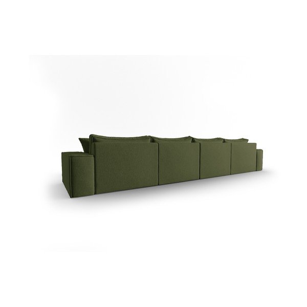 Kampinė sofa žalios spalvos Mike – Micadoni Home-image-4