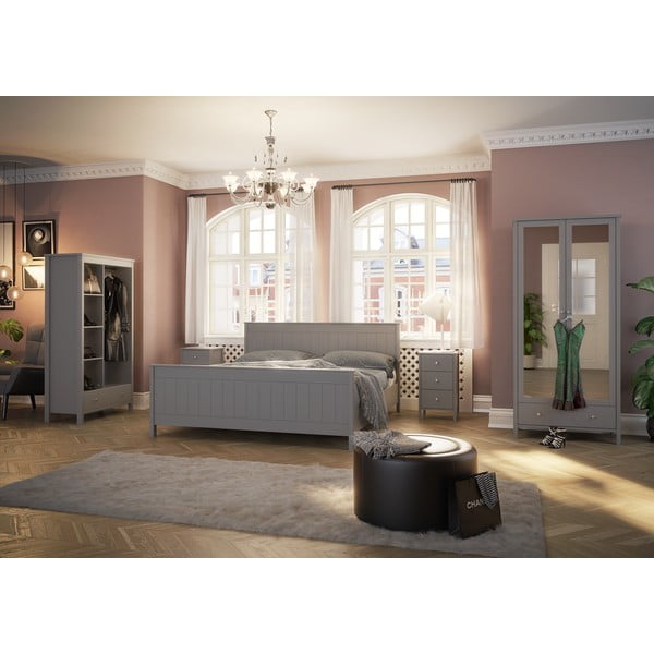 Balta dvigulė lova 180x200 cm Tromsö - Tvilum-image-1