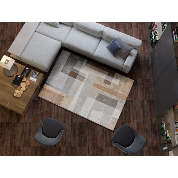 Pilkai smėlio spalvos kilimas 160x230 cm Aydin - Universal-image-1