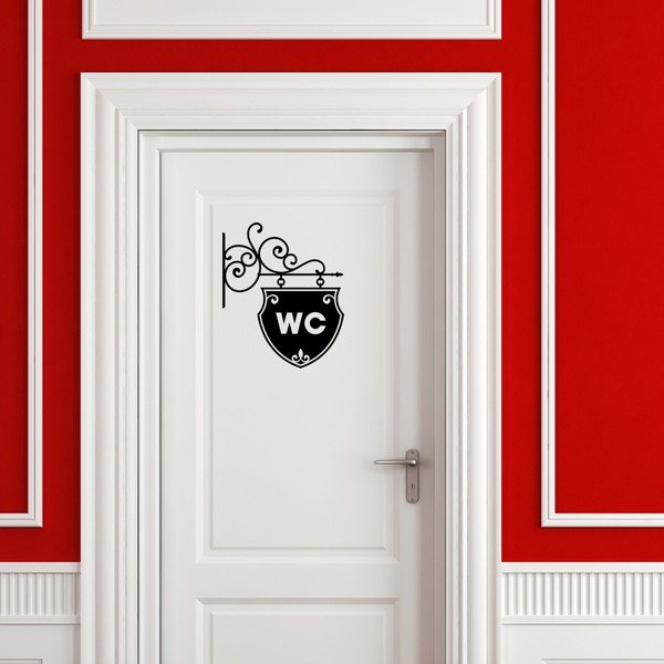 Lipdukas Ambiance Senas ir elegantiškas WC-image-1