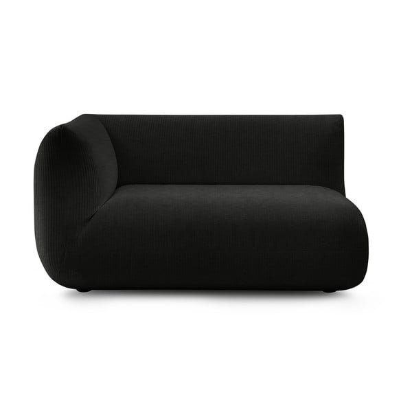 Modulinė sofa iš kordinio velveto tamsiai pilkos spalvos (su kairiuoju kampu) Lecomte – Bobochic Paris