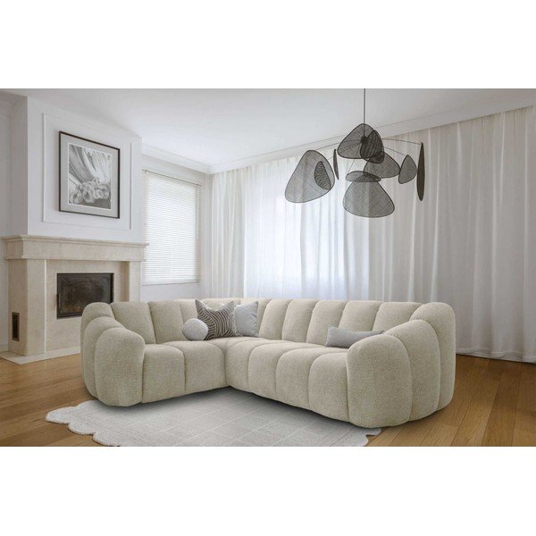 Smėlio spalvos kampinė sofa (su kairiuoju kampu/„L“ formos) Shell – Miuform-image-3