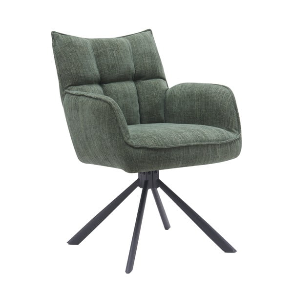 Žalios spalvos iš audinio valgomojo kėdžių komplektas 2 vnt. Marilla – Unique Furniture-image-4