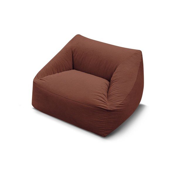 Oranžinės spalvos sėdmaišis iš kordinio velveto Lilibet – Bobochic Paris-image-3