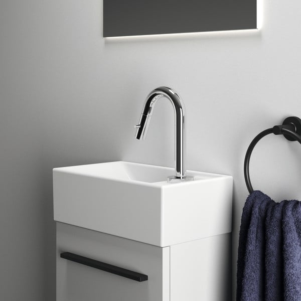 Iš keramikos maža kriauklė baltos spalvos 37x21 cm i.Life S – Ideal Standard-image-1