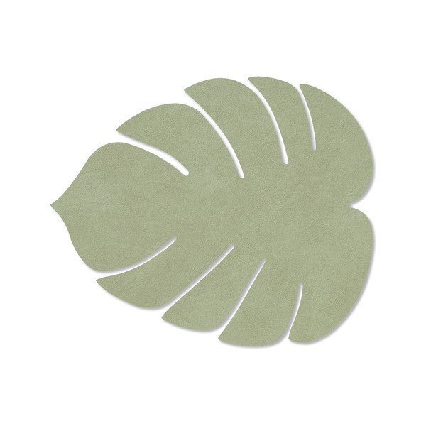 Iš eko odos padėkliukas 22x26 cm Monstera Leaf Nupo – LIND DNA