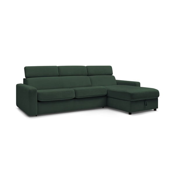 Sulankstoma kampinė sofa tamsiai žalios spalvos (kintama) Monaco – Bobochic Paris-image-3