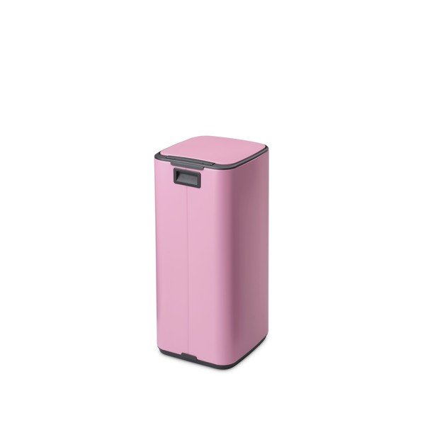 Rožinės spalvos iš plieno šiukšliadėžė su pedalu 30 l Bo – Brabantia-image-4
