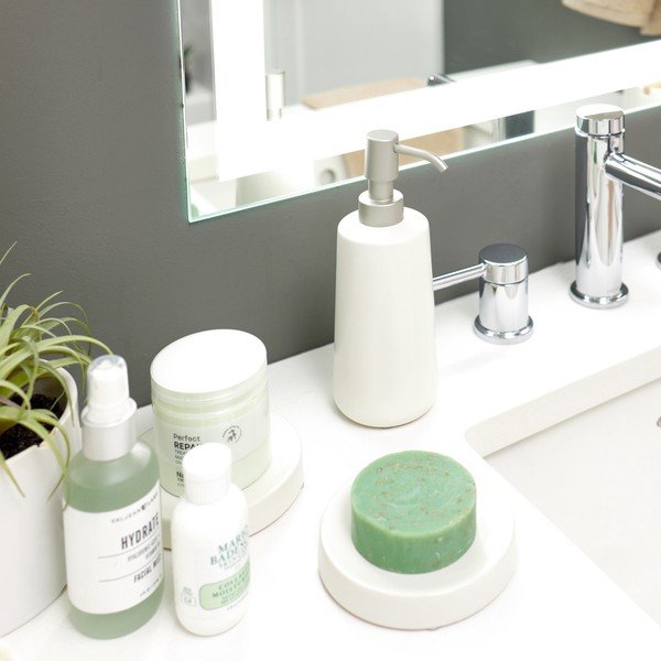 Balta keraminė muilinė iDesign Eco Vanity-image-3