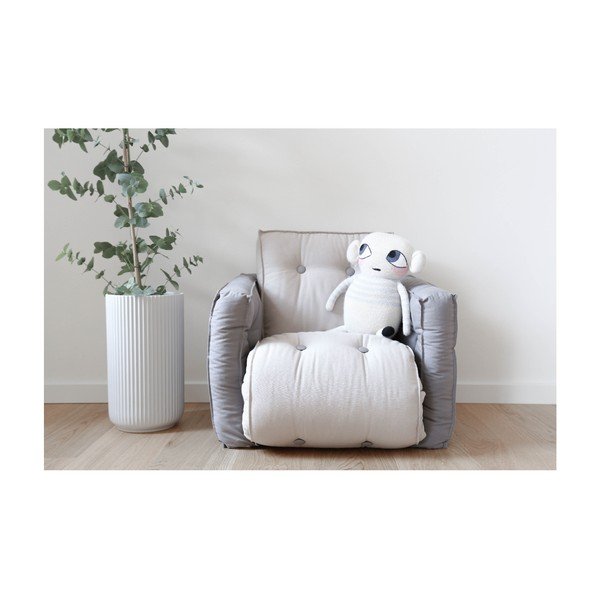 "Karup Design Mini Dice" tamsiai pilka/kreminė vaikiška sofa-židinys-image-3