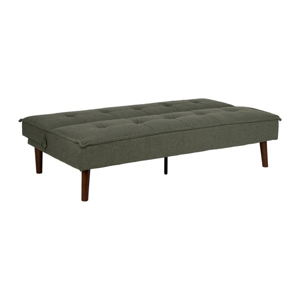 Žalios spalvos iš šenilinio audinio sulankstoma sofa 181 cm – Ixia-image-3