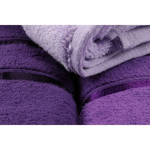 3 violetinių rankšluosčių rinkinys Hobby Dolce, 50 x 90 cm-image-1