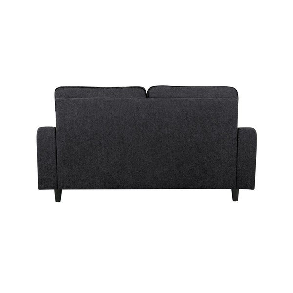 Juoda dvivietė sofa "Kooko Home Rumba-image-4