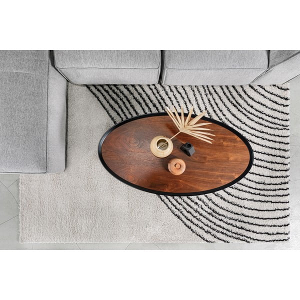 Juodos spalvos/smėlio spalvos kilimas 120x180 cm Coastalina – Universal-image-1